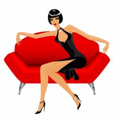 Sexy lady vector image