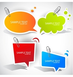 Colorful speech bubble vector image