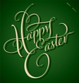 HAPPY EASTER hand lettering vector image