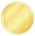 Gold seal vector image