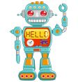 Hello robot vector image