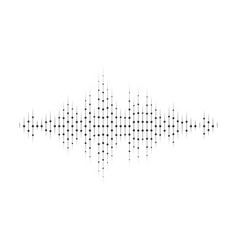 Sound waves lines audio equalizer technology Vector Image