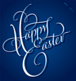 HAPPY EASTER hand lettering vector image