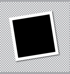 Square frame template with shadows vector image