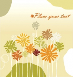 Floral background vector image