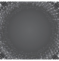 Music Background Template for Your Text or Design vector image