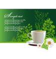 Tea cup vector image