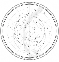 Astronomical celestial map vector image