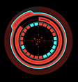 Alarm radar enemy at the location vector image