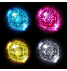 Disco balls vector image