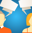 Talking people vector image
