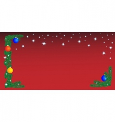 Christmas border vector image