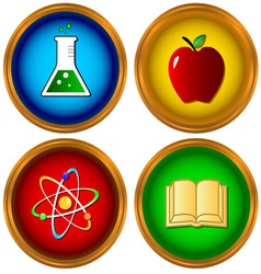 Set on a scientific subject vector image