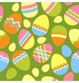 Seamless Easter pattern with eggs vector image