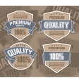 Premium label vector image