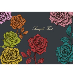 Floral background vector image