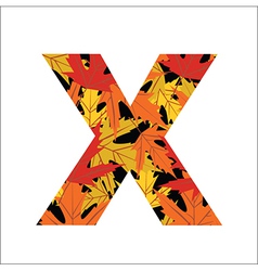 X Letter vector image