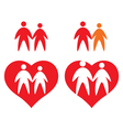 Icons of couple vector image