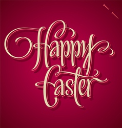 HAPPY EASTER hand lettering vector image