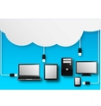 Cloud computing vector image