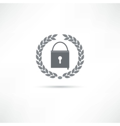 Lock icon vector image