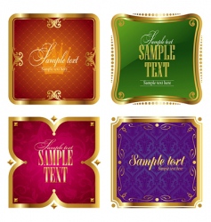 Ornate frames vector image