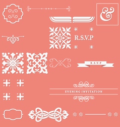 Calligraphy elements vector image