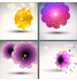 Floral single flower collection vector image