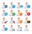 User icons vector image