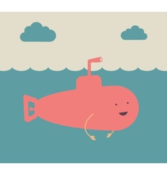 Submarine vector image