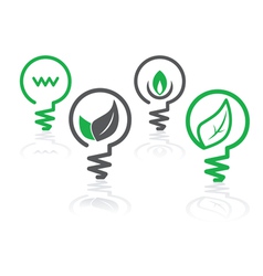 Environment green icons vector image