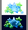 Stars with transparency vector image