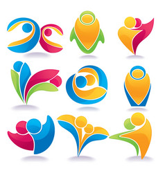 People family love vector image