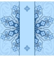 Card with ornament Blue vector image