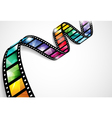 Colorful film strip vector image