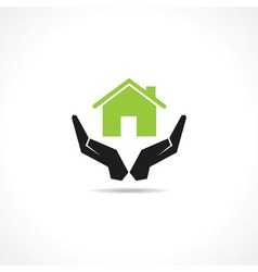 Secure home concept vector image