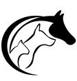 Cat horse and dog vector image