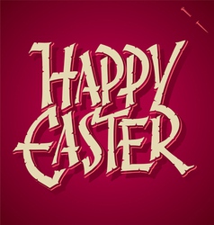 HAPPY EASTER hand lettering vector image