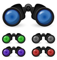 Set of binoculars vector image