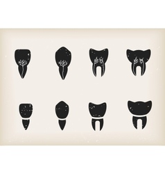 Teeth icons vector image