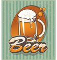 Glass of beer vector image