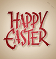 HAPPY EASTER hand lettering vector image