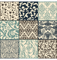 Floral pattern swatches vector image