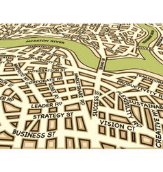 Angled success map vector image