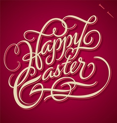 HAPPY EASTER hand lettering vector image