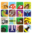 Insect icons set vector image