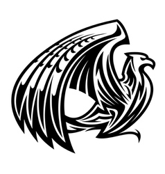 Heraldic griffin bird mascot vector image