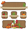 Mexican emblems vector image