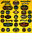 Black label collection vector image