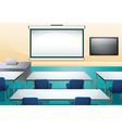 Clean and ogranized classroom vector image